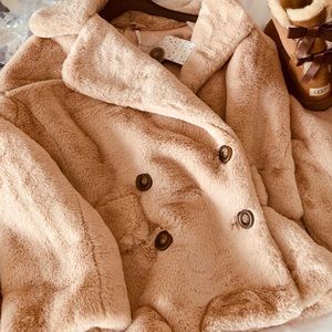 Free people faux fur jacket